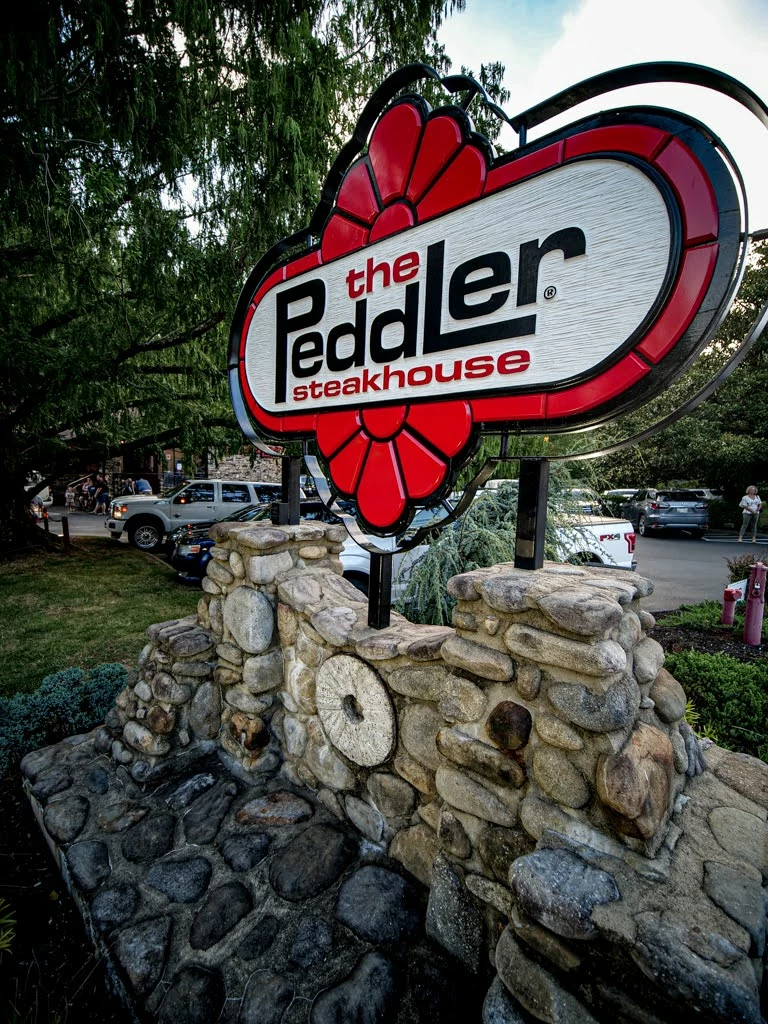 The Peddler Steakhouse sign