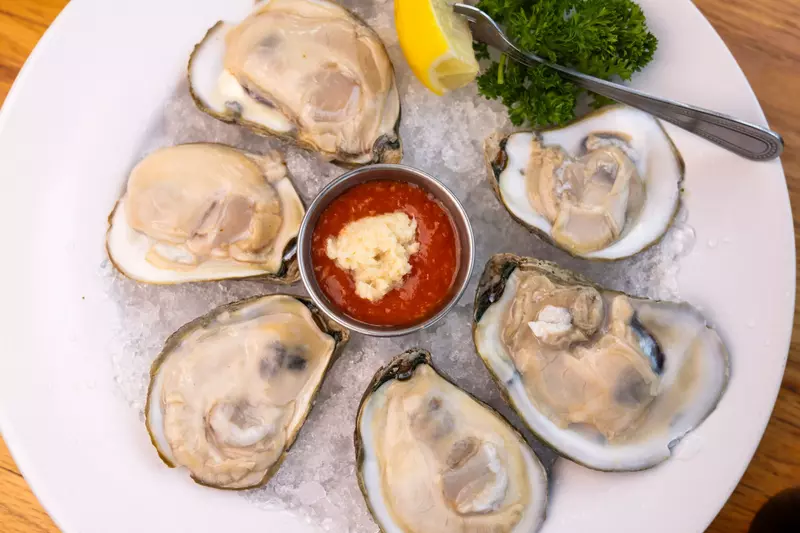 oysters on half shell