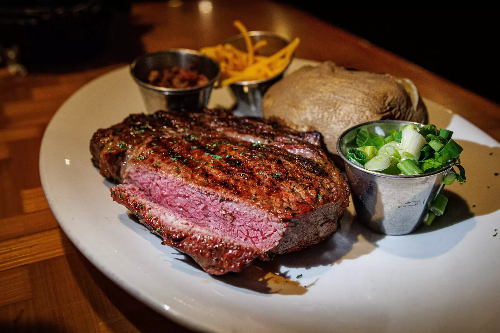 steak and baked potato