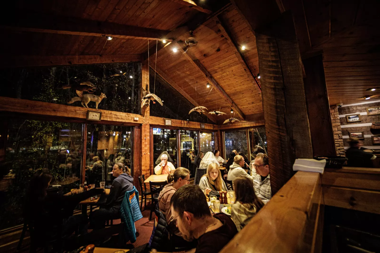 dining room at The Peddler Steakhouse in Gatlinburg