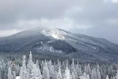 snow in the Smoky Mountains