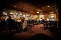 families eating in The Peddler dining room